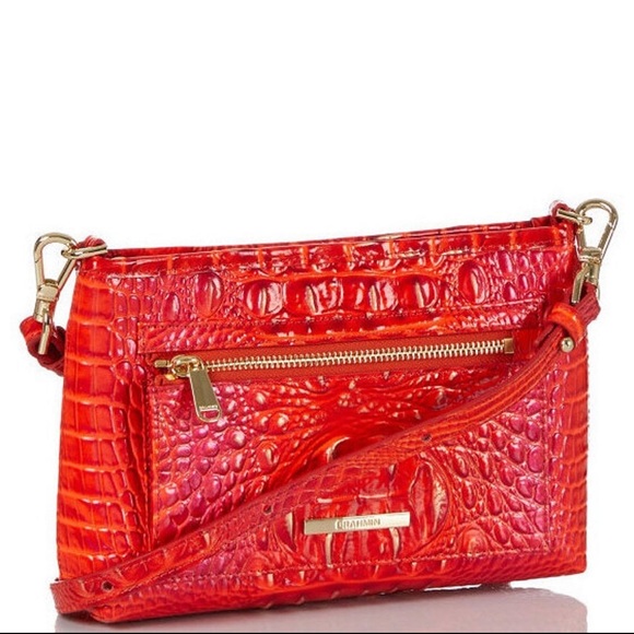 Brahmin Vida Flame Melbourne Collection Crossbody Bag FIRM PRICE - Picture 5 of 9